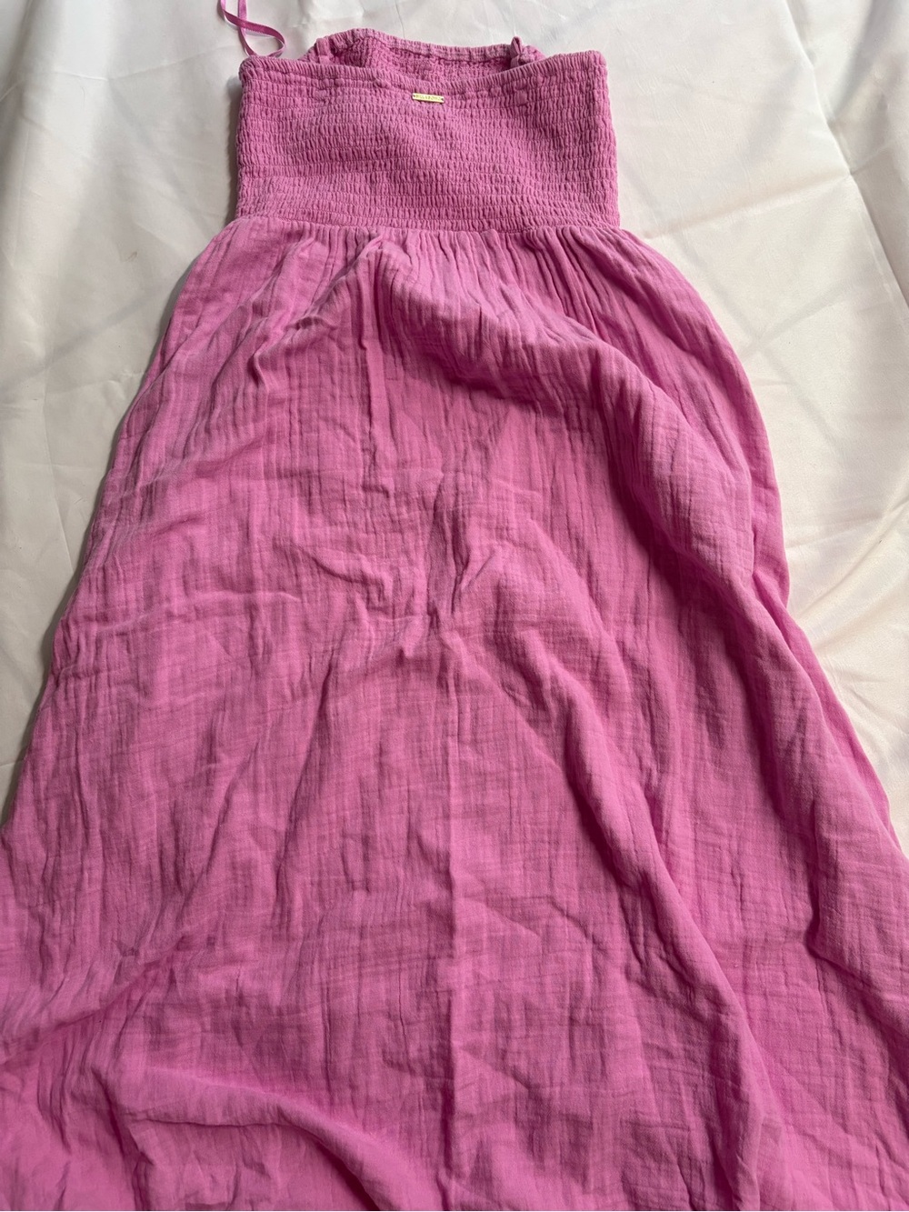 Billa bong size m Pink Smocked Bodice Maxi Dress